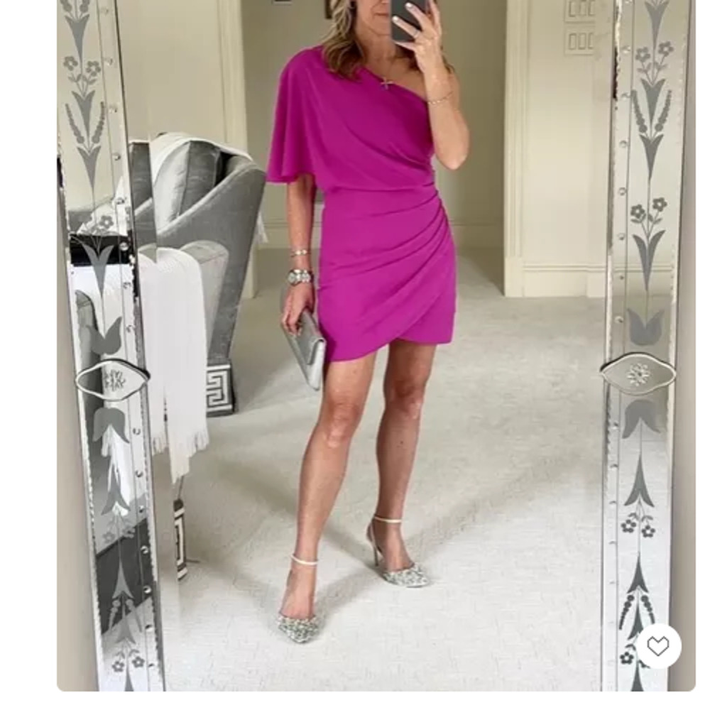 NWT Do Be Flattering Mini Dress One Shoulder Size Large 2482